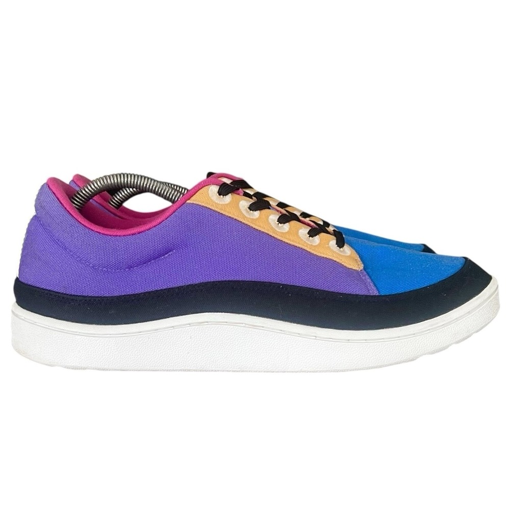 Allbirds Canvas Piper Womens 11 Sneakers Colorblock Purple Blue Organic Cotton